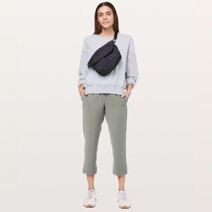 Lululemon | On The Fly Crop *Woven 23"‎ | Grey Sage |  Women’s Size 4